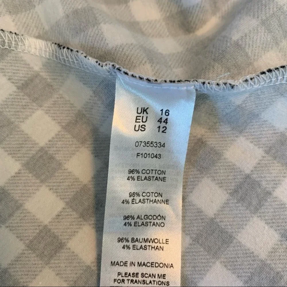 NEW ASOS Gingham Dress Size 12 - Picture 5 of 9